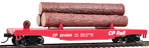 1771 (HO Scale) WAL-931-1771        Log Dump Car w/Logs CP