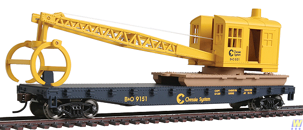 1782 (HO Scale) WAL-931-1782        TL Log Crane CHESSIE/B&O