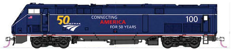 Kato 176-6035 GE P42 Genesis Amtrak #100 (Midnight Blue, white, gold, 50th Anniversary Logo) N Scale