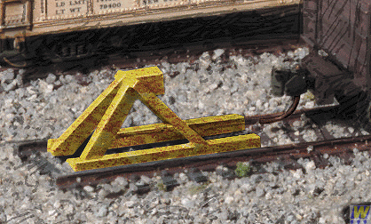 Walthers 2602 (N Scale) 933-2602 Track Bumpers yellow (5 Pack)
