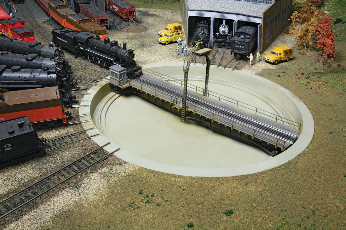 Walthers 933-2860 Motorized 90' Turntable -- Assembled - 13-3/4" 34.9cm Overall Diameter HO Scale