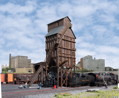 2922 Walthers Wood Coaling Tower (HO Scale) Cornerstone Part# 933-2922