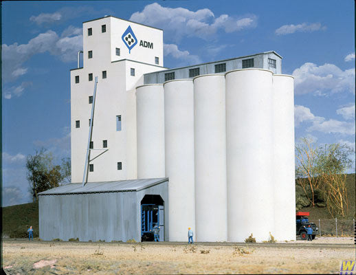 3022 Walthers ADM Grain Elevator (Scale=HO) Cornerstone Part#933-3022