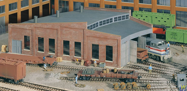 3041 Walthers Three-Stall Roundhouse (Scale=HO) Cornerstone Part#933-3041