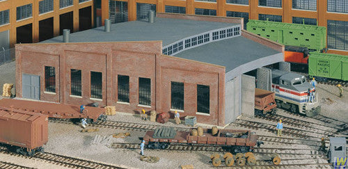 3041 Walthers Three-Stall Roundhouse (Scale=HO) Cornerstone Part#933-3041