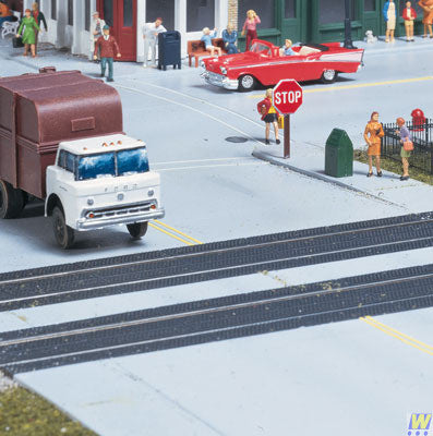 3137 Walthers Grade Crossing Rubber Mat(Scale=HO) Cornerstone Part#933-3137 Grade Crossing Rubber Mat