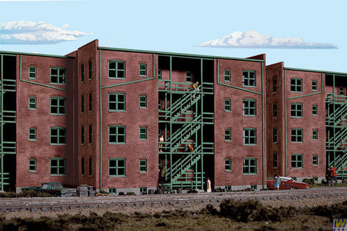 3177 Walthers Parkview Terrace Background Building (Scale=HO) Cornerstone Part#933-3177