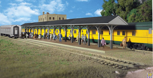 3188 (HO Scale) WAL-933-3188        Wood Station Shed & Pltfm
