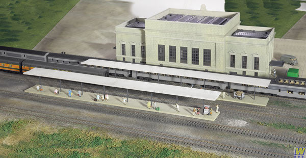 3258 Walthers Butterfly-Style Station Platform Shelters (N Scale) Cornerstone Part# 933-3259