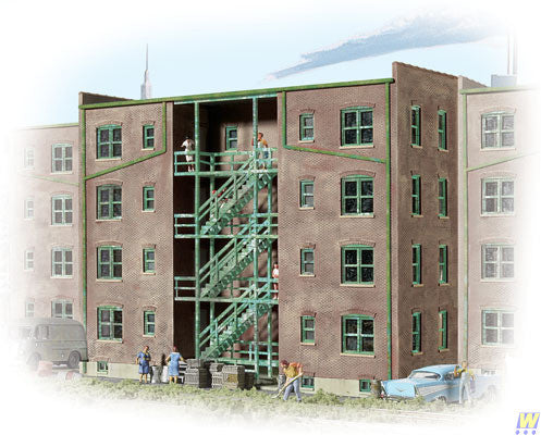 3263 Walthers Parkview Terrace background building (N Scale) Cornerstone Part# 933-3263