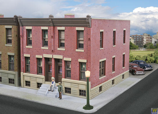 Walthers 933-3778 Row House  (Scale=HO) Cornerstone Part#933-3778