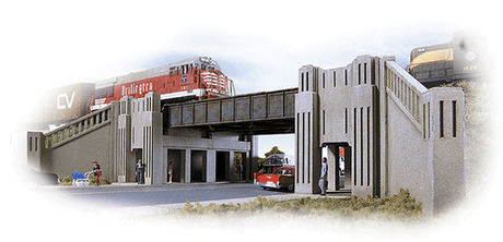 Walthers 933-3800 Art Deco Highway Underpass N Scale