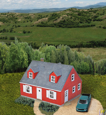 Walthers 933-3839 Cape Cod House (Scale=N) Cornerstone Part#933-3839