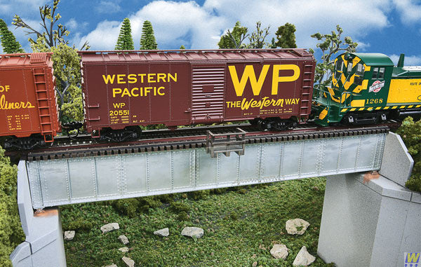Walthers 933-4507 70' Single-Track Railroad Deck Girder Bridge - Kit (Scale=HO) Cornerstone Part#933-4507