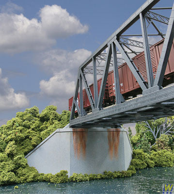 Walthers 933-4553 Double-Track Railroad Bridge Concrete Abutment pkg(2)  (Scale=HO) Cornerstone Part#933-4553