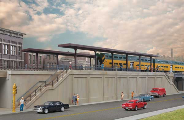 Walthers 933-4563 Elevated Commuter Station HO Scale