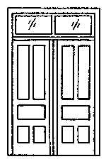 Image for 300-5073 Door dbl w/transom 2/