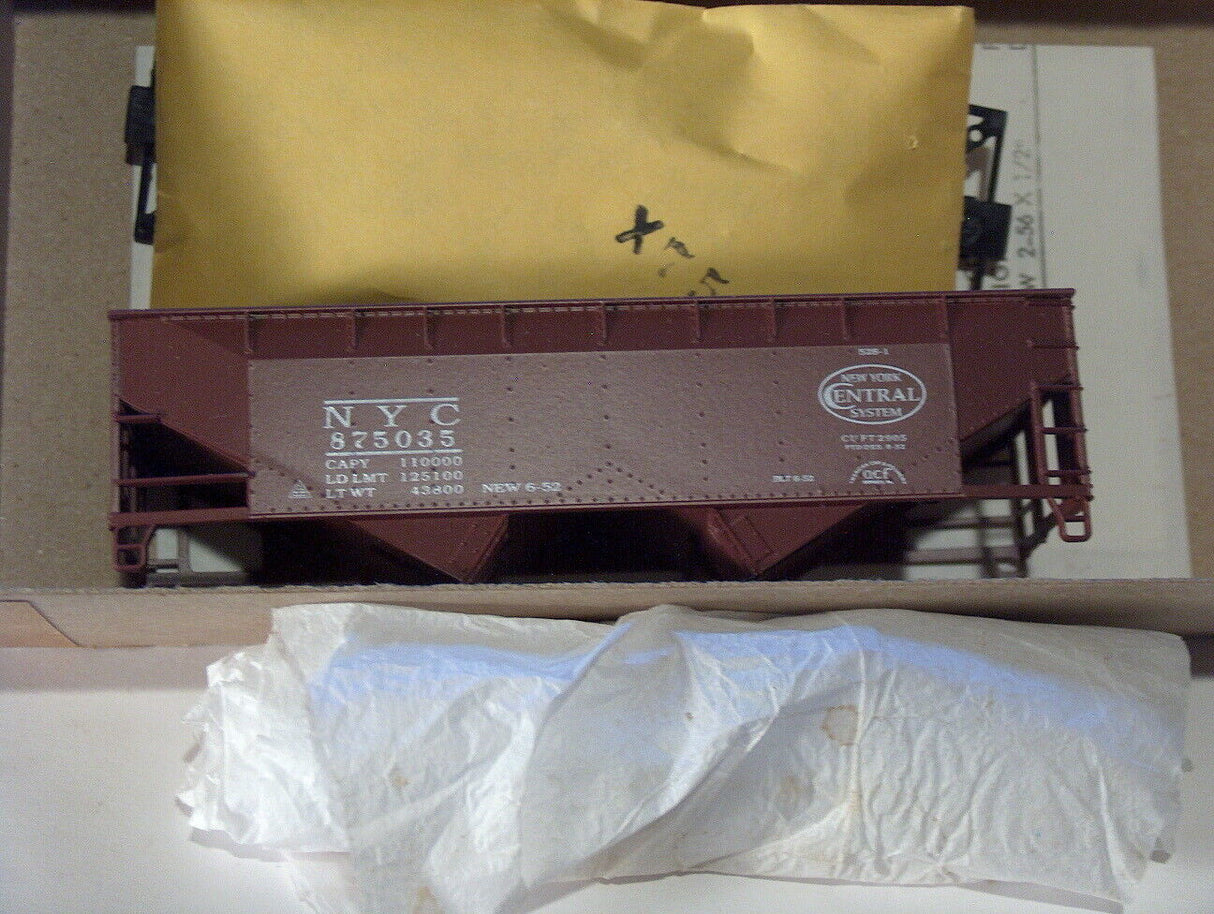 Bev-Bel 959-7 34' 2-Bay Offset-Side Hopper NYC New York Central "System Herald" #875035HO Scale