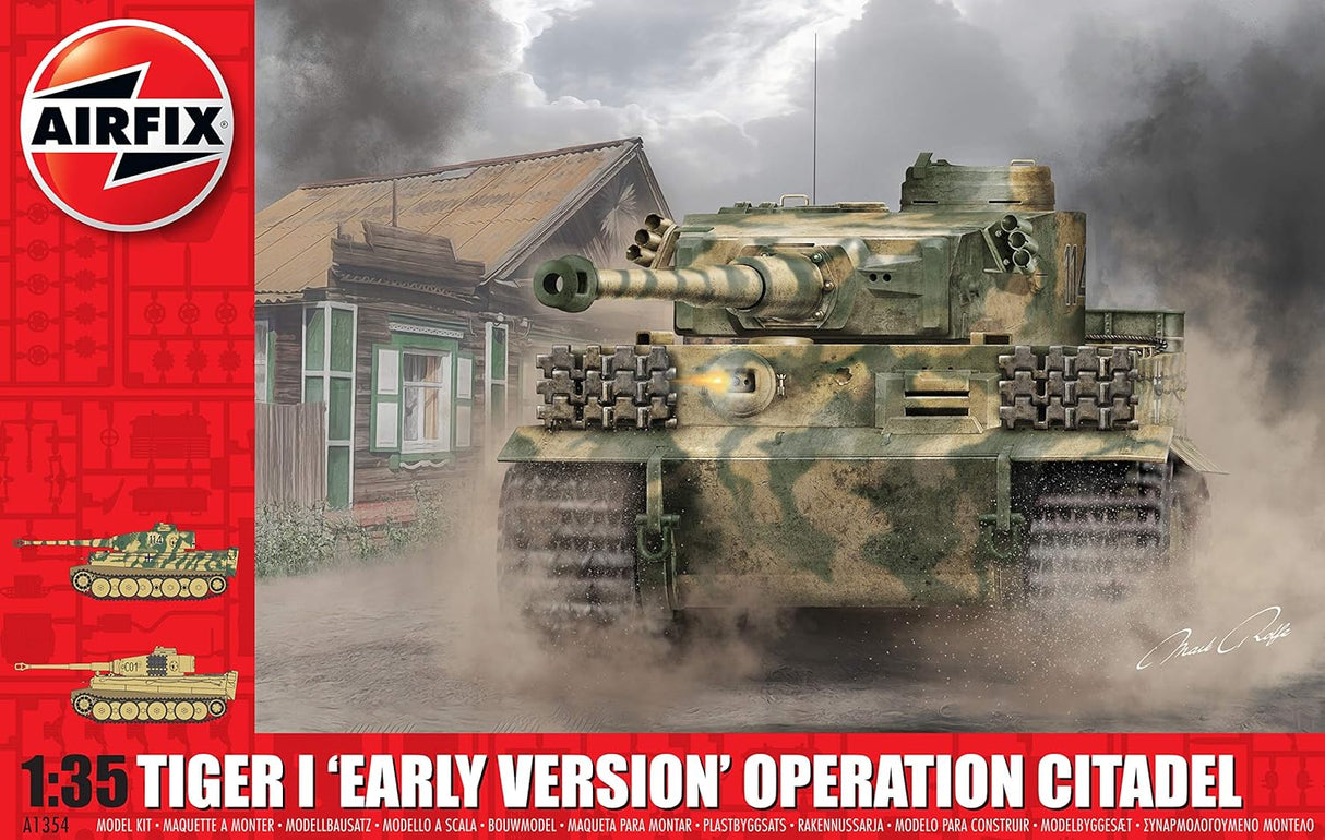 Airfix A1357 Tiger 1, Early Production Version 1:35 WWII Military Tank Plastic Model Kit