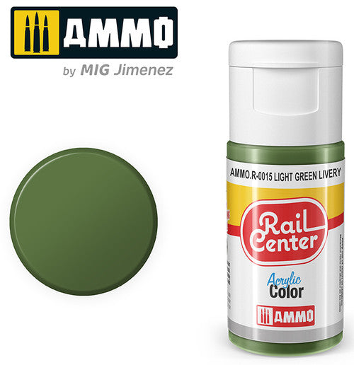 AMMO R0015 Light Green Livery (15 ML) Acrylic Paints By Mig Jimenez