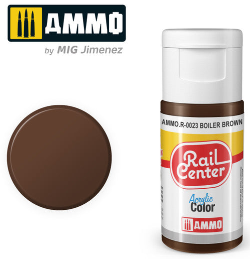 AMMO R0023 Boiler Brown (15 ML) Acrylic Paints By Mig Jimenez