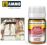 AMMO R2001 Fresh Rust Wash (35 ML)) Acrylic Paints By Mig Jimenez