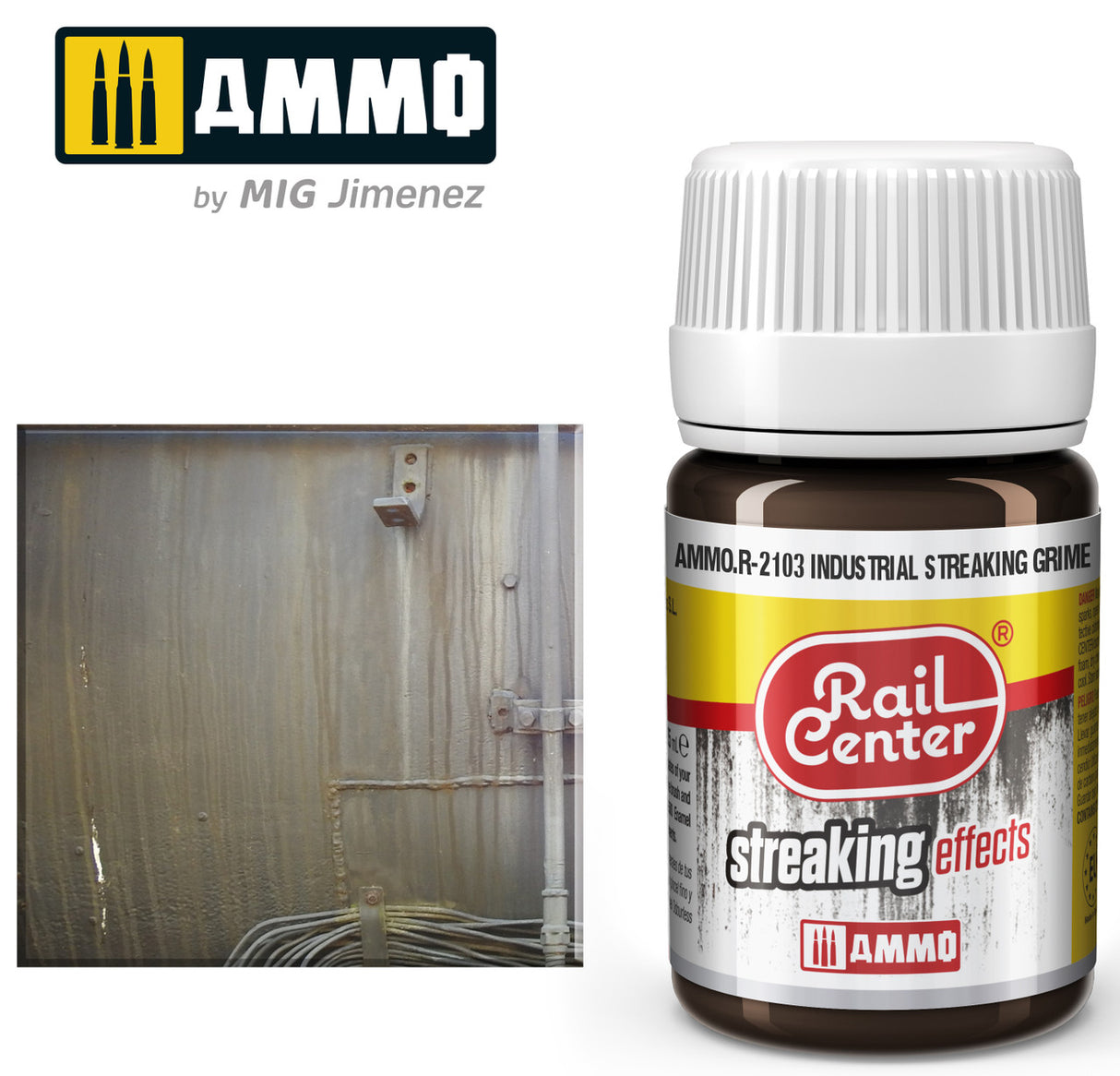 AMMO R2103 Industrial Streaking Grime (35 ML)) Acrylic Paints By Mig Jimenez