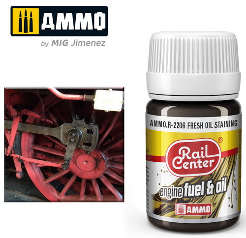 AMMO R2206 Fresh Oil Staining (35 ML)) Acrylic Paints By Mig Jimenez