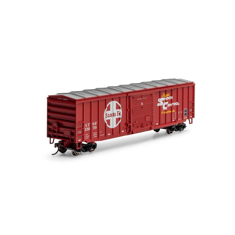 Athearn ATH-1175 50' ACF Outer Post Box Car, ATSF #15679 HO Scale