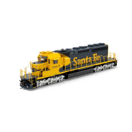 Athearn ATH-1266 EMD SD40-2 Locomotive with DCC & Sound, ATSF Santa Fe #5064 HO Scale