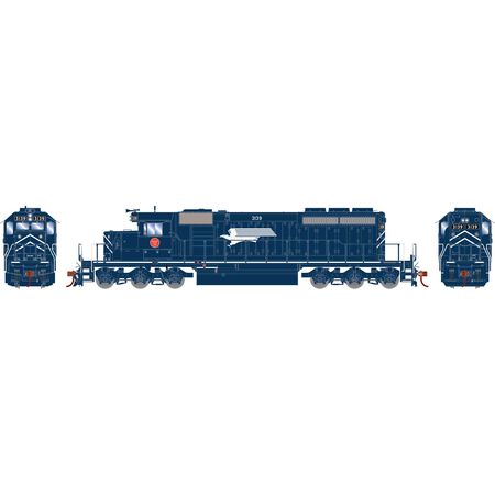 Athearn ATH-1268 EMD SD40-2 Locomotive with DCC & Sound, MP Missouri Pacific #3139 HO Scale