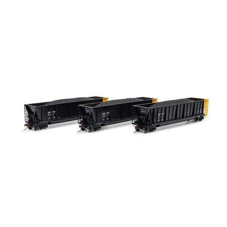 Athearn ATH-1389 Berwick Bathtub Gondola with Load (3 Pack), SRPX #303/307/314 HO Scale
