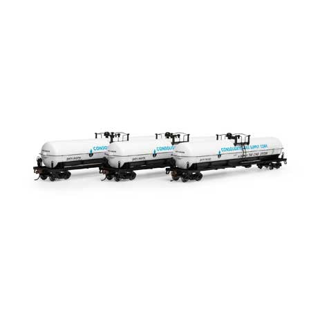 Athearn ATH16286 62' Tank Car GATX Consolidated Supply 3 Pack HO Scale