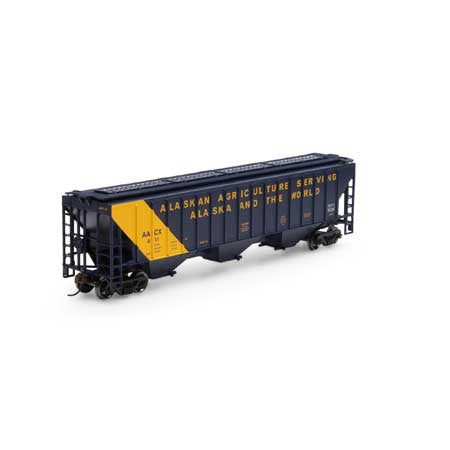 Athearn ATH18776 PS 4740 Covered Hopper AACX Alaska #011 HO Scale