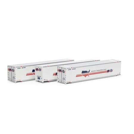 Athearn ATH19140 48' Containers 3 Pack, ATGU #287502 / 287505 / 287509 HO Scale