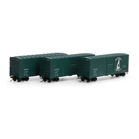 Athearn ATH67744 40' Modern Box, NSRC North Stratford Railroad (3 Pack) HO Scale