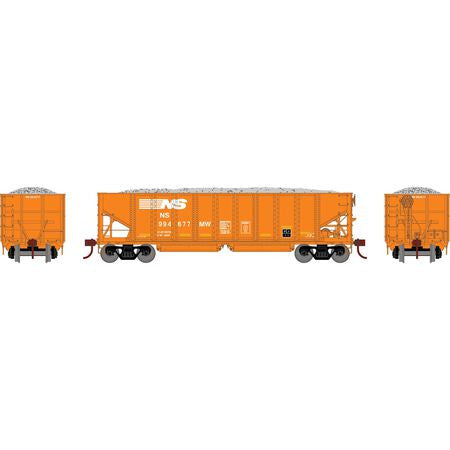 Athearn ATH7639 NS Norfolk Southern #994677 40' Ribbed 3-Bay Ballast Hopper HO Scale