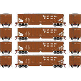 Athearn ATH7646 SP Southern Pacific Set #1 4 Pack 40' Ribbed 3-Bay Ballast Hopper HO Scale