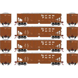 Athearn ATH7647 SP Southern Pacific Set #2 4 Pack 40' Ribbed 3-Bay Ballast Hopper HO Scale
