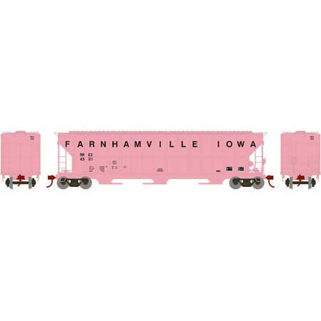 ATH82021 Athearn FMC 4700 Covered Hopper RREX - Farnhamville Iowa #4321 (HO Scale) Part #ATH82021