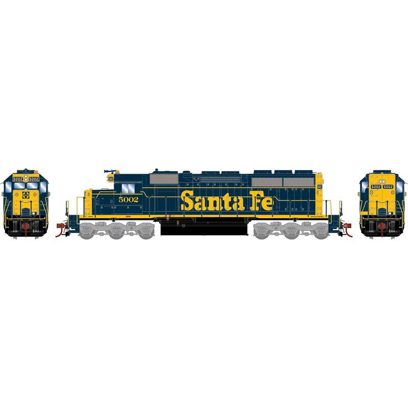Athearn ATH87324 SD40 ATSF Santa Fe #5002 with DCC & Sound Tsunami2 HO Scale