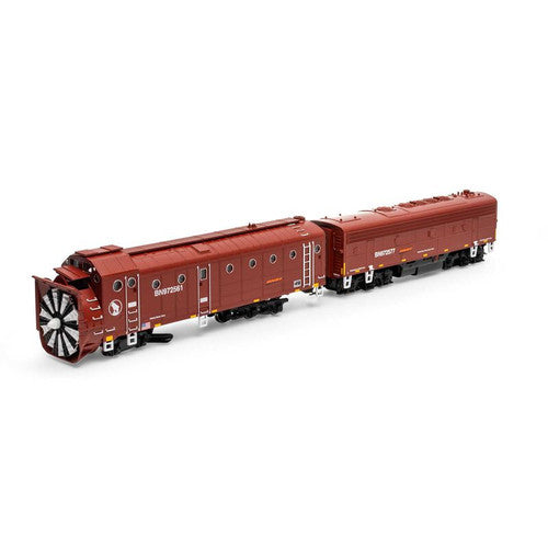 Athearn ATH93829 BNSF #972561/#972577 - Rotary Snowplow & F7B Locomotive HO Scale