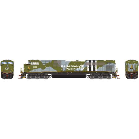 Athearn ATHG-1156 EMD SD70ACU Locomotive, CP/Military Tribute #6644 DCC & Sound HO Scale