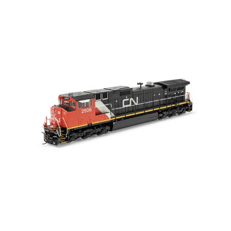 Athearn ATHG-1225 GE Dash 9-44CW Locomotive, CN Canadian National #2506 DCC & Sound HO Scale