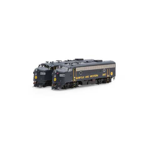 Athearn ATHG19568 F7 A/A N&W - Norfolk & Western - Freight #3657/#3659 with DCC & Sound Tsunami2  HO Scale