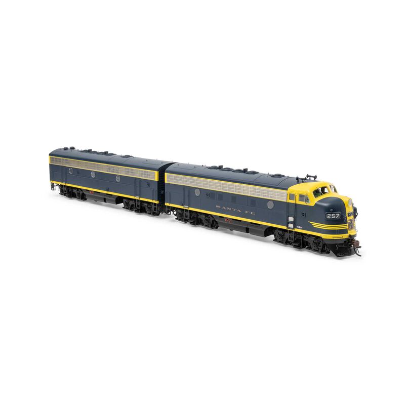 Athearn ATHG19674 F7A / F7B Locomotive Set with Tsunami2 DCC & Sound, ATSF #257L, #257A HO Scale