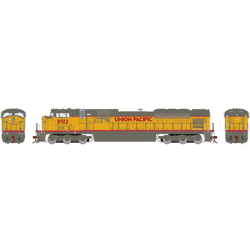 Athearn ATHG27322 SD90MAC-H Phase I UP Union Pacific #8512 with DCC & Sound Tsunami2 HO Scale