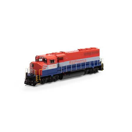 Athearn ATHG65189 GP40-2L Rail America/TP&W #4055 with DCC & Sound Tsunami2  HO Scale