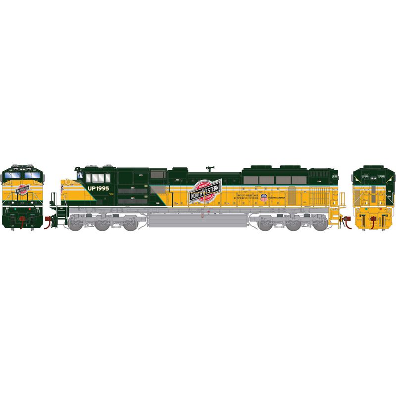 Athearn ATHG75841 EMD SD70ACe UP Heritage C&NW #1995 DCC & Sound Tsunami HO Scale