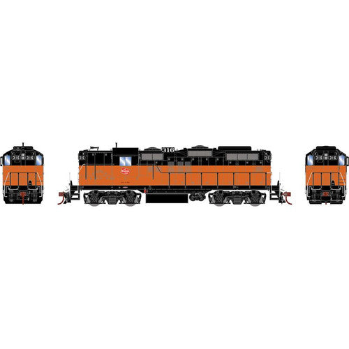 Athearn ATHG82373 GP9 MILW Milwaukee Road #316 with DCC & Sound Tsunami HO Scale